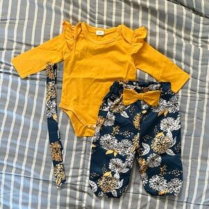 BRAND NEW Baby Girl PatPat Outfit 0-3M